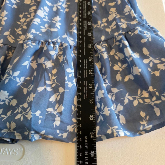 Steve Madden Dress Size S Blue Floral - Picture 8 of 9
